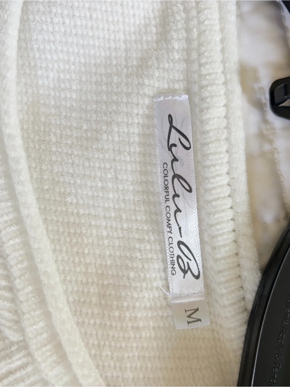 Women Long-Sleeve 'Surf Salt Sand' Top - White - Picture 3 of 3